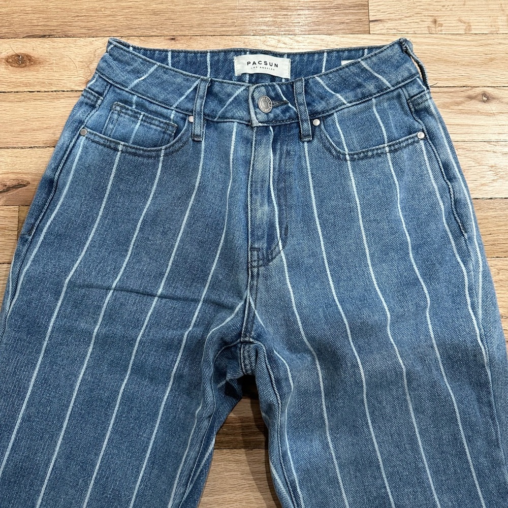 Pacsun striped mom jeans